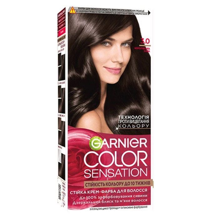 Крем-фарба для волосся Garnier Sensation Color, відтінок 3.0