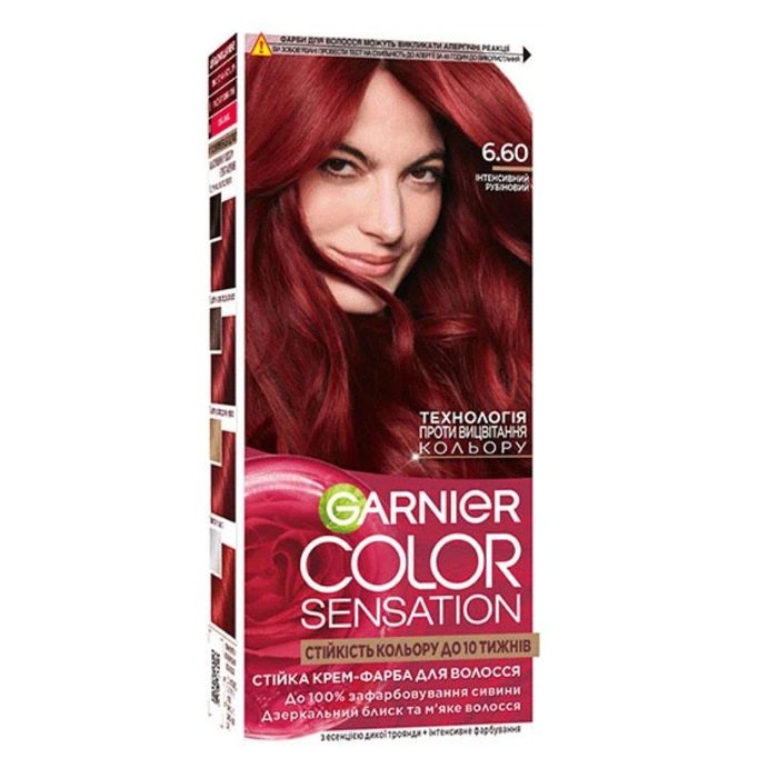 Крем-фарба для волосся Garnier Sensation Color, відтінок 6.60