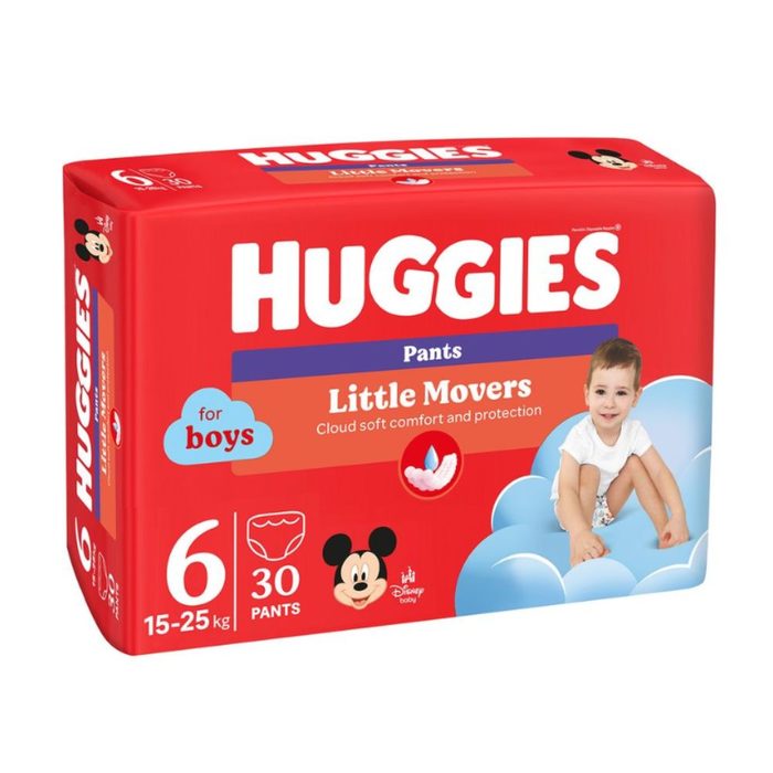 Підгузки-трусики дитячі Huggies Pants Boy розмір 6 (15–25 кг) 30 шт