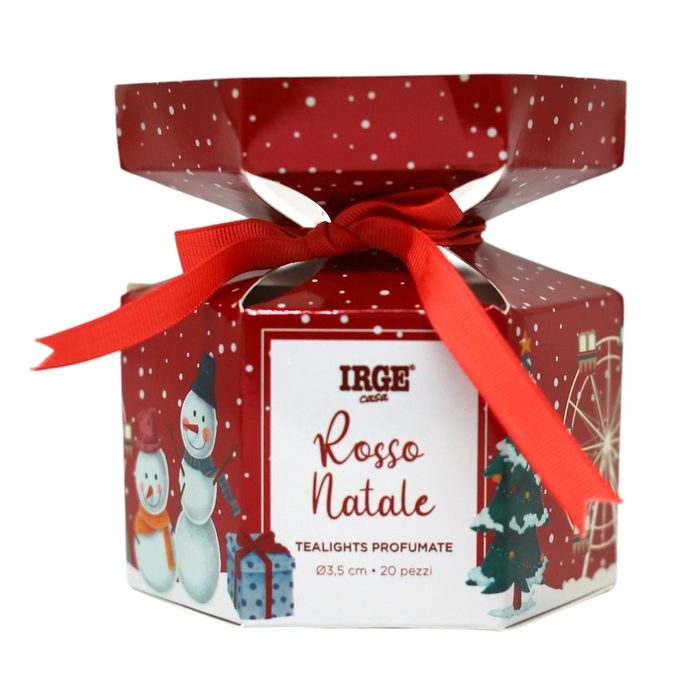 Набір "Цукерка" чайних свічок Irge Christmas Rosso Natale 20×10 г