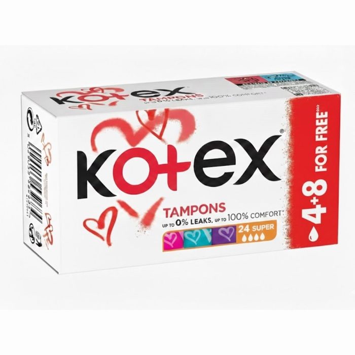 Тампони Kotex Super 16+8 шт