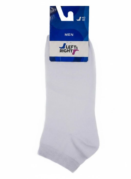 Шкарпетки чоловічі Left&Right 221 короткі р.40-41 білі
