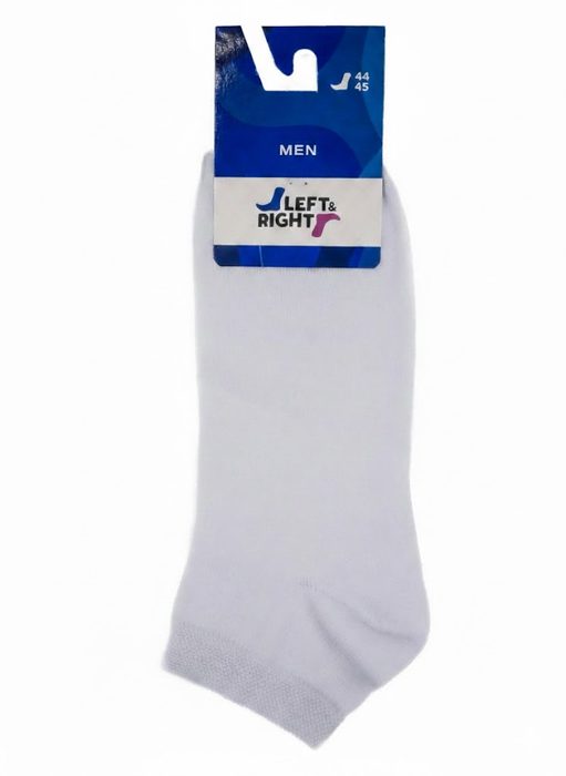 Шкарпетки чоловічі Left&Right 221 короткі р.44-45 білі