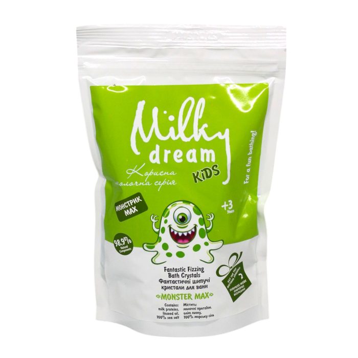 Сіль для ванни дитяча Монстрик Max Milky Dream 300 г