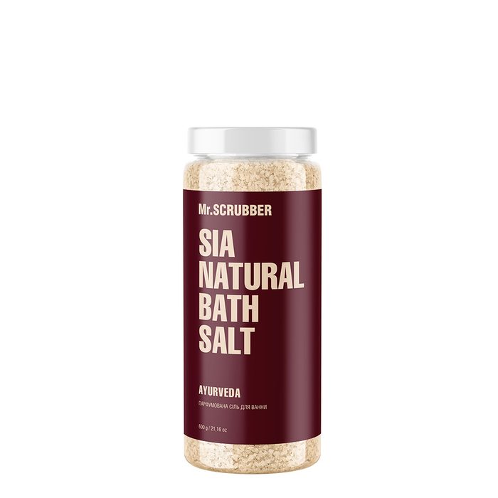 Парфумована сіль для ванни Mr.Scrubber Sia Natural Bath Salt Ayurveda 600 г