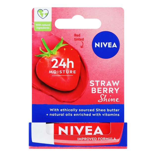 Бальзам-догляд для губ Nivea Strawberry Shine 4,8 г