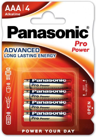 Батарейка Panasonic LR03 Pro Power 4 шт (блістер)