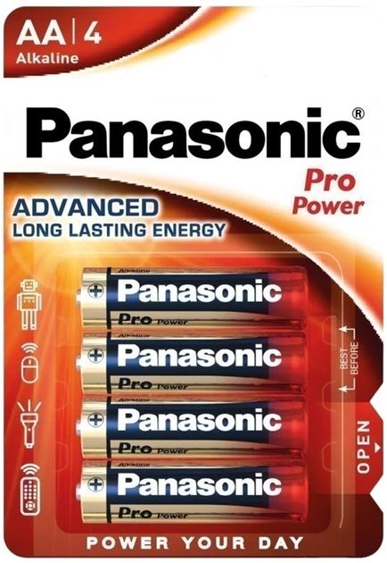 Батарейка Panasonic LR06 Pro Power 4 шт (блістер)