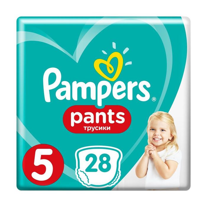 Підгузники-трусики дитячі Pampers Junior Розмір 5 (12–17 кг) 28 шт