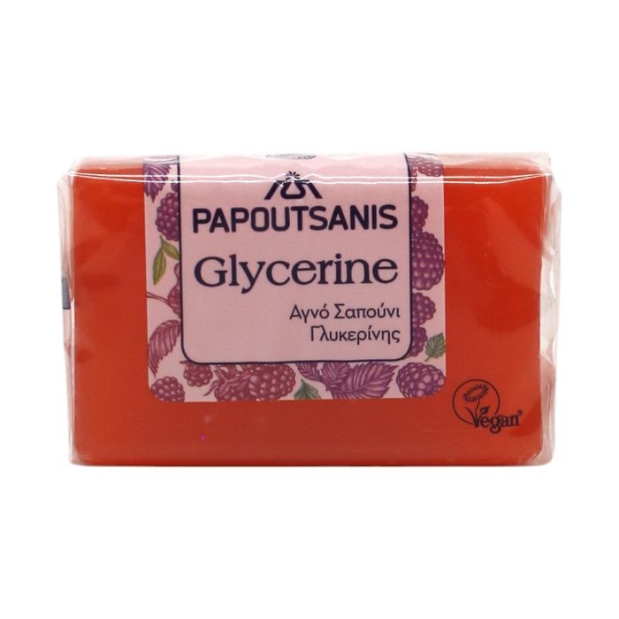 Мило тверде гліцеринове Papoutsanis Red 125 г