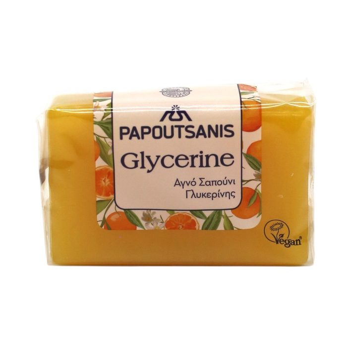 Мило тверде гліцеринове Papoutsanis Yellow 125 г