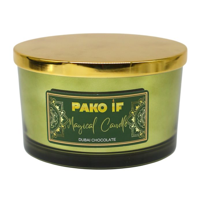 Свічка у склянці Pako Magical Candle Dubai chocolate 13×8 см