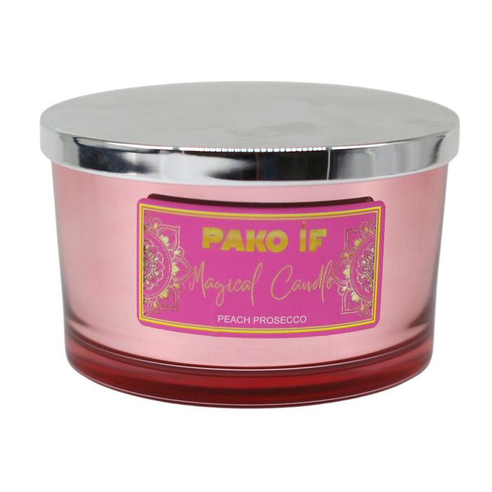 Свічка у склянці Pako Magical Candle Peach prosecco 13×8 см