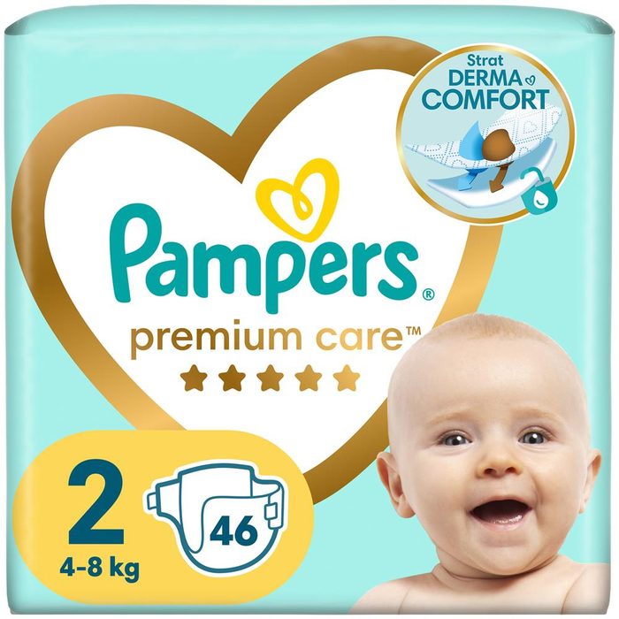 Підгузники дитячі Pampers Mini Premium Care Розмір 2 (4–8 кг) 46 шт