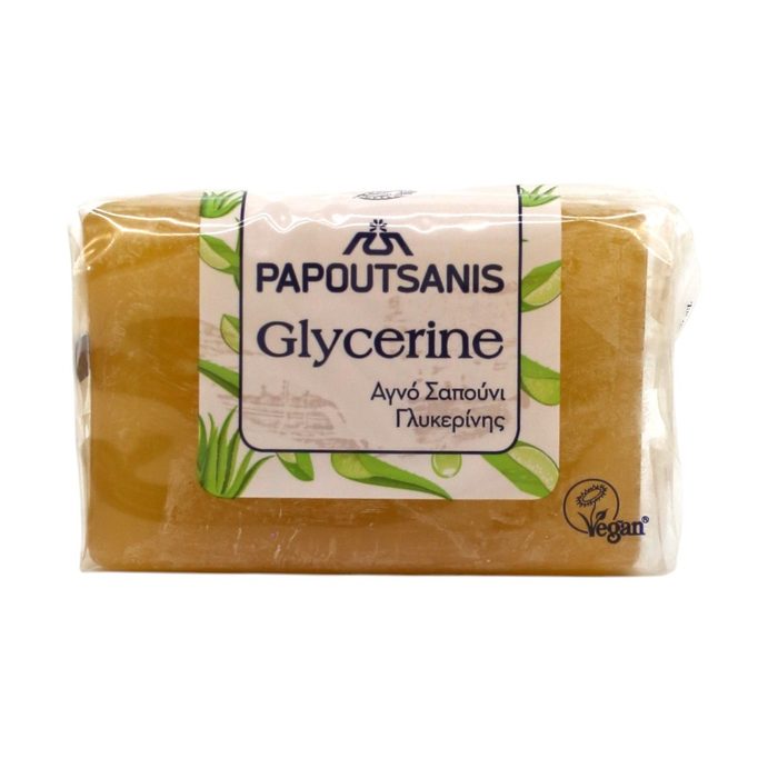 Мило тверде гліцеринове Papoutsanis Green 125 г