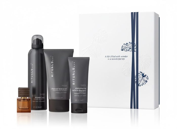 Набір Rituals M Homme (гель для душу, скраб для обличчя, парфумована вода, шампунь 2в1) 200 мл, 125 мл, 15 мл, 200 мл