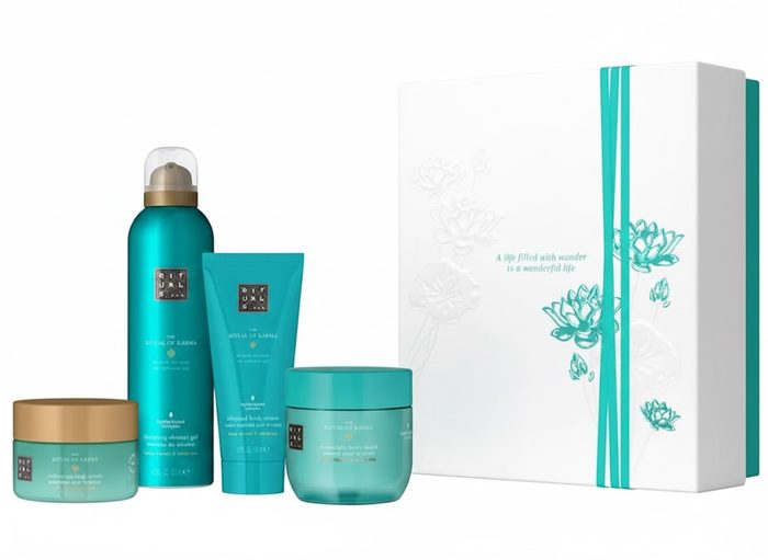Набір Rituals M Karma (гель для душу, крем для тіла, скраб для тіла, маска для тіла) 200 мл, 100 мл, 125 г, 125 г