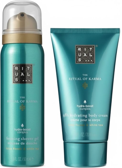 Набір Rituals Travel Karma (48H крем для тіла, гель-піна для душу) 70 мл, 50 мл