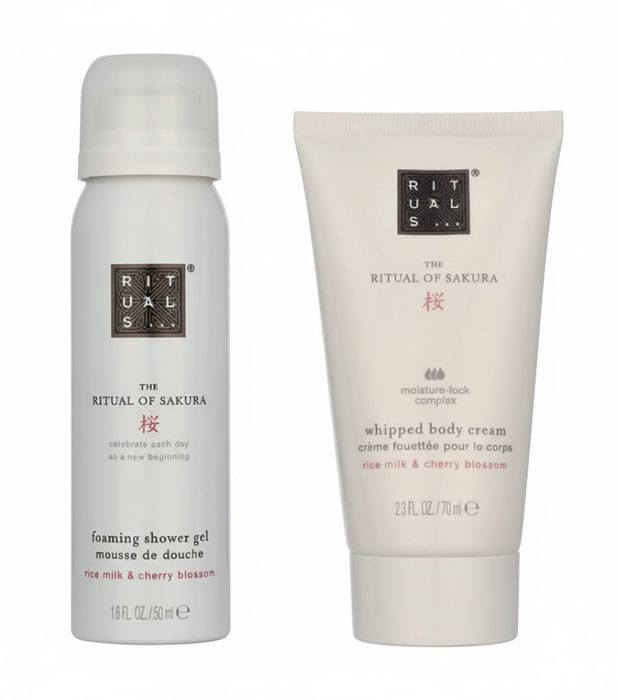 Набір Rituals Travel Sakura (крем для тіла, гель-піна для душу) 70 мл, 50 мл