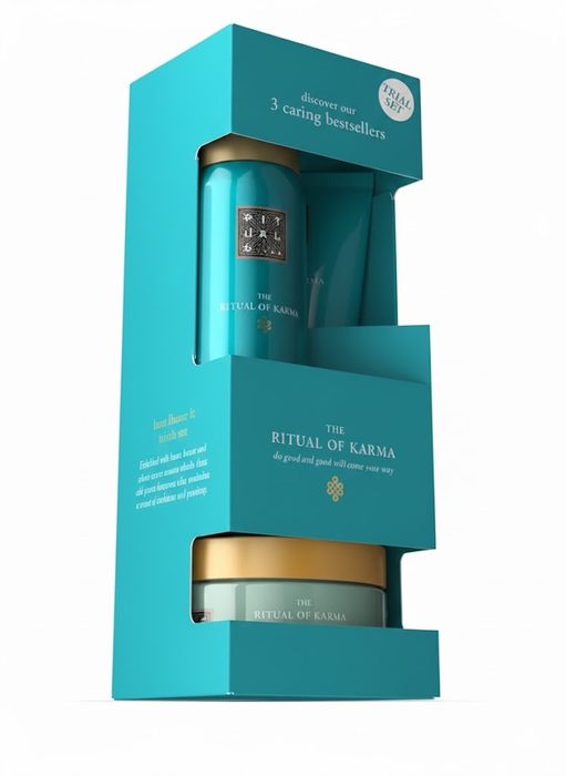 Набір Rituals XS Karma (48H крем для тіла, гель-піна для душу, скраб для тіла) 70 мл, 50 мл, 125 г
