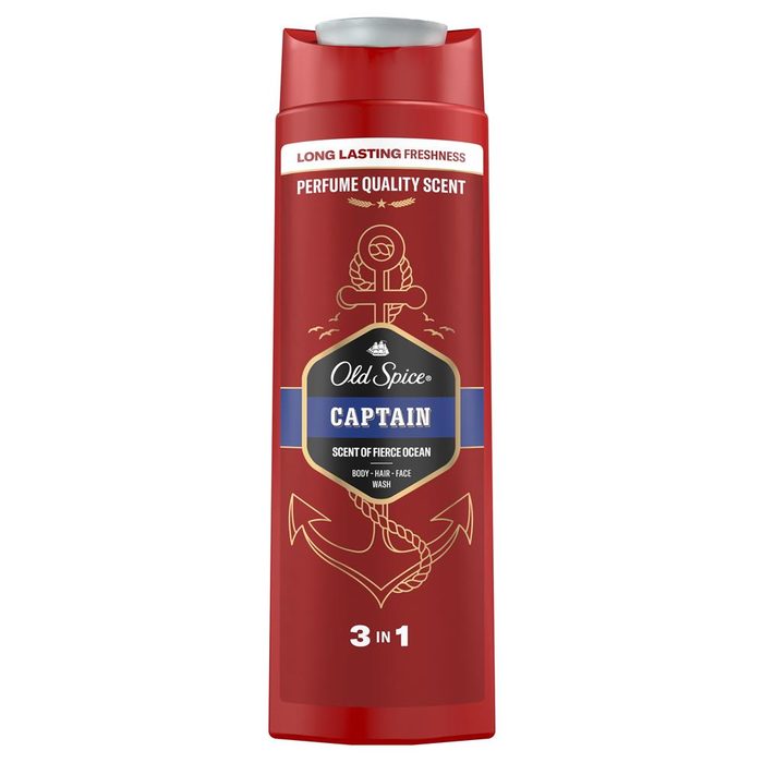 Гель для душу та шампунь 3в1 Old Spice Captain 400 мл