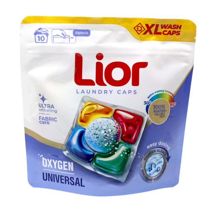 Гель-капсули для прання Lior Oxygen Universal 10 шт