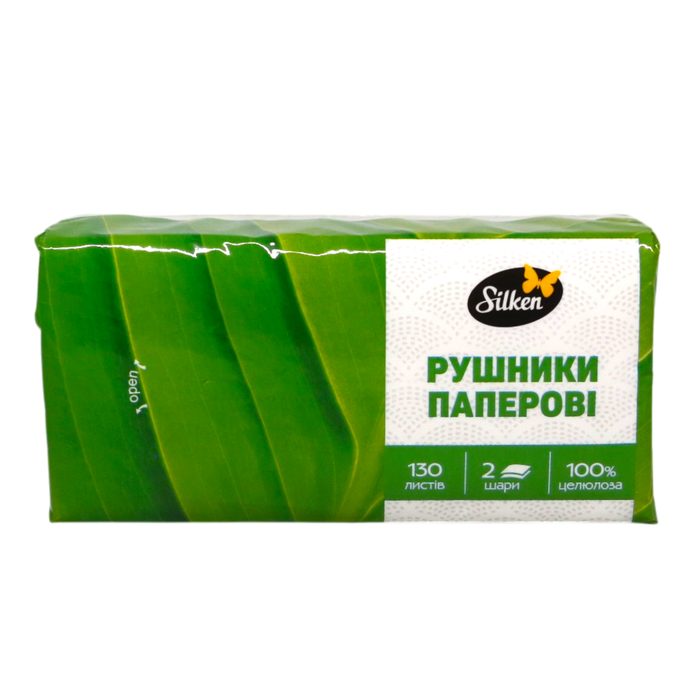 Silken Рушники паперові 2 шари 130 шт