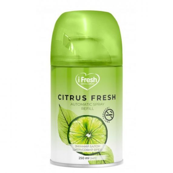 Змінний балон для освіжувача повітря iFresh citrus fresh 250 мл