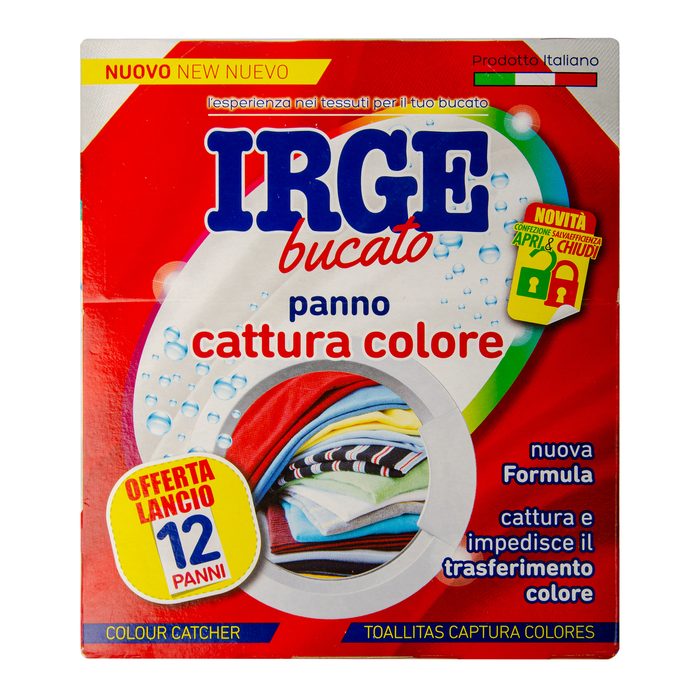 Серветки-пастка IRGE для прання кольорових речей 12 шт