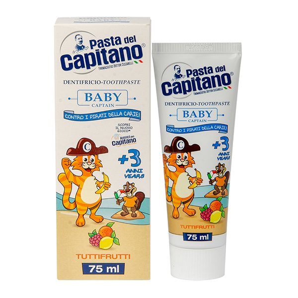 Зубна паста Pasta Del Capitano Baby Tutti-frutti 3+ 75 мл
