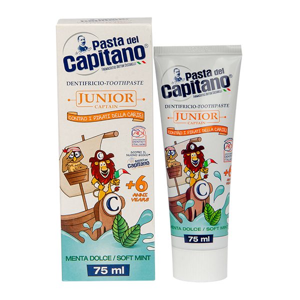 Зубна паста Pasta Del Capitano Junior Soft Mint 6+ 75 мл