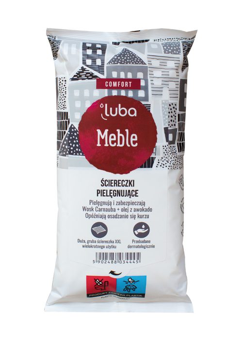 Вологі серветки Luba Comfort для меблів 32 шт