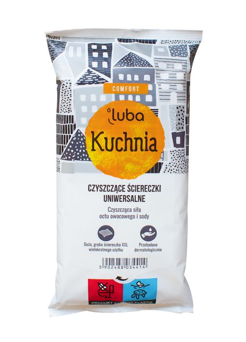 Вологі серветки Luba Comfort для прибирання кухні 32 шт
