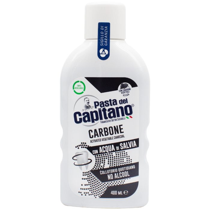 Pasta Del Capitano ополіскувач ротової порожнини Carbone 400 мл
