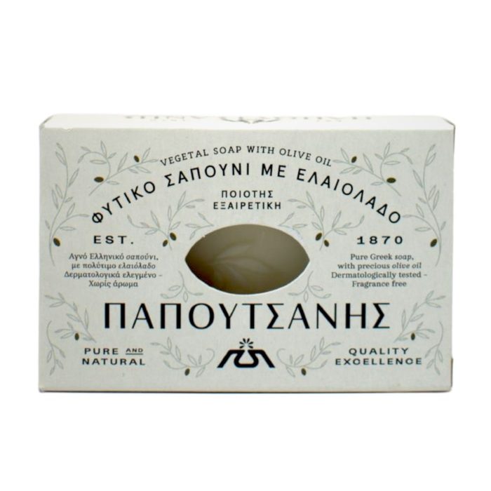 Papoutsanis мило тверде натуральне Olive Oil White 125 г